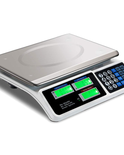 Giantex 66 lbs Digital Food Scale, Commercial LCD Digital Scale w/ Computing Price, Stainless Steel Electronic Scale - Giantexus
