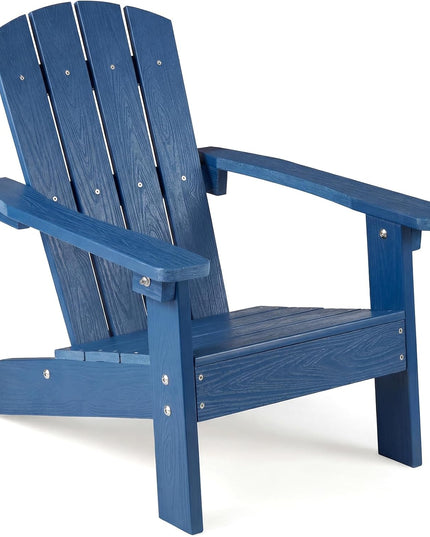 Chaise Adirondack pour enfants Giantex en PEHD – Chaise de jardin toutes saisons pour tout-petits au design ergonomique