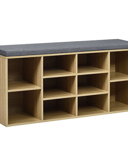 Giantex Shoe Storage Bench with Cushion, Entryway Shoe Rack Bench