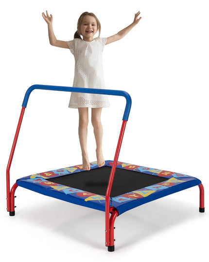 ASTM Approved Square Workout Rebounder Trampoline with Safety Padded Cover