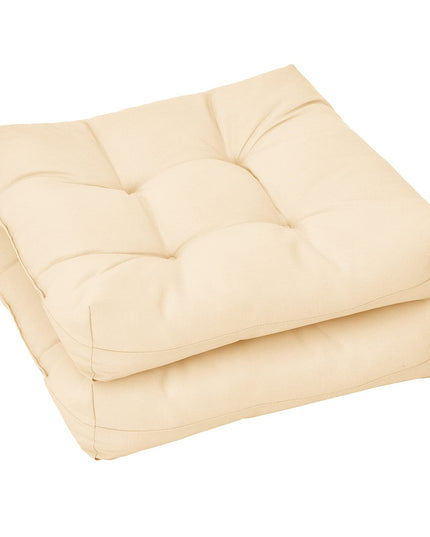 Giantex 2/4/6 Pack Tufted Patio Cushions 4 Inch Thick Outdoor Chair Pads