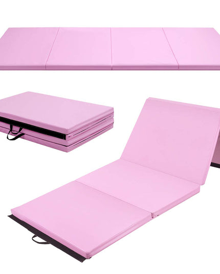 Gymnastics Mat, Anti-Tear Folding Gymnastics Exercise Mats Carrying Handles