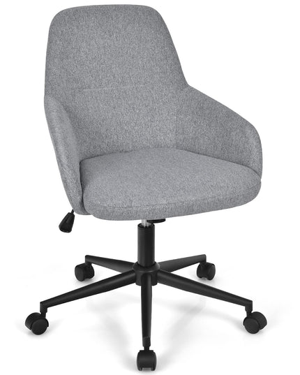 Fabric Office Chair, Upholstered Linen Leisure Chair