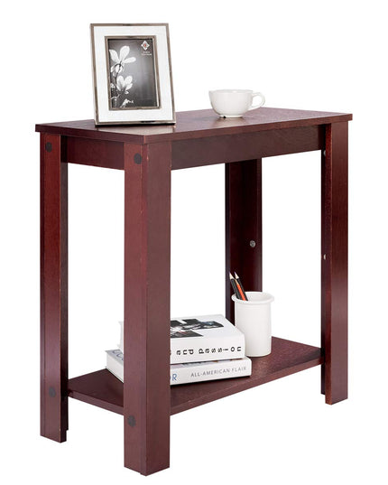 Giantex Chairside Table Nightstand W/Shelf Telephone Table Coffee Bedside Sofa Table