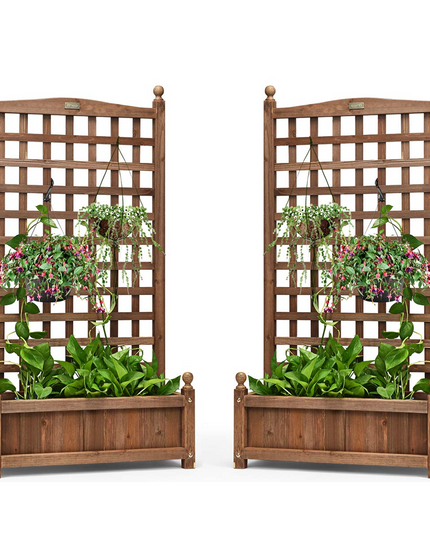 Wood Free Standing Plant Raised Bed
