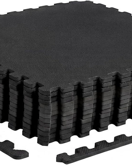 Giantex 0.5" Thick Non-Slip EVA Foam Floor Tiles with Borders