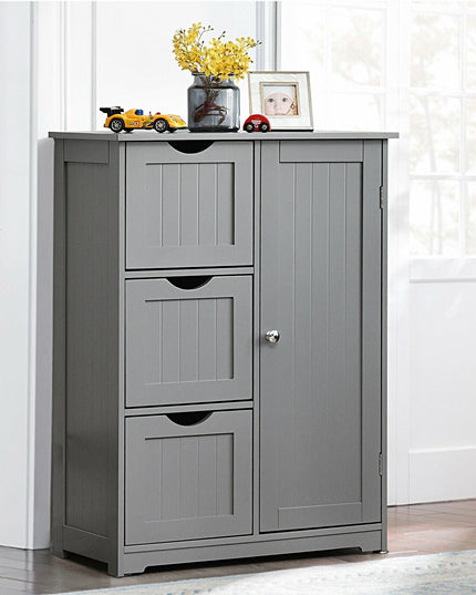 Bathroom Floor Cabinet, Wooden Storage Cabinet - Giantexus