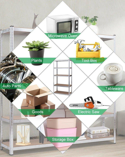 2 Pcs 5-Tier Storage Shelves, Garage Shelving Units - Giantexus