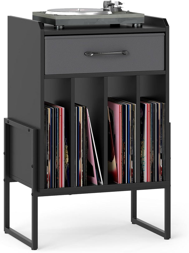 Meuble Tourne-disque Giantex avec tiroir et support de disques vinyles