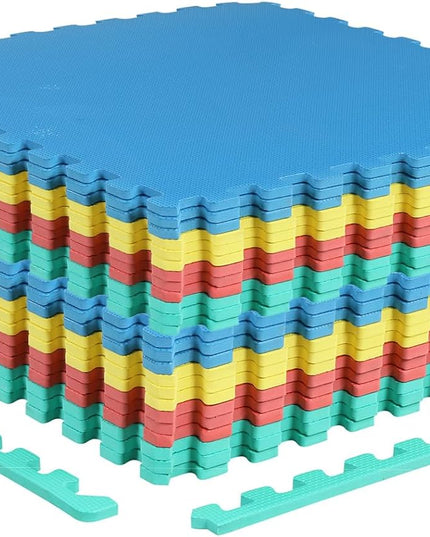 Giantex 0.5" Thick Non-Slip EVA Foam Floor Tiles with Borders