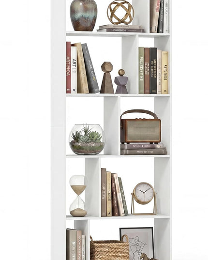 Giantex 6-Tier Bookshelf | 10-Cube Industrial Bookcase w/Open Back (1/2)