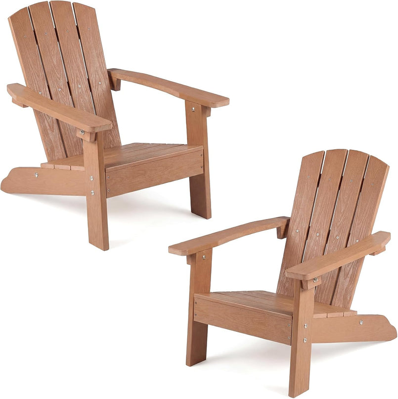 Giantex HIPS Kids Adirondack Chair - All-Weather Lawn Toddler Chair with Ergonomic Design