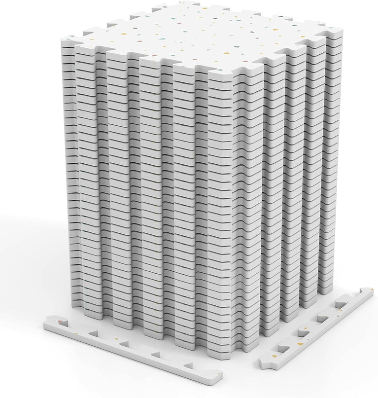 Giantex 0.4" Thick Non-Slip Interlocking EVA Foam Floor Tiles with Borders