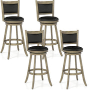 Gris et noir / Hauteur de bar 30 po / Lot de 4