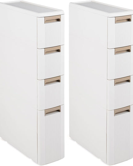 Giantex 3-Tier/ 4-Tier Narrow Rolling Storage Cabinet (1/2)