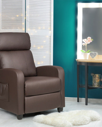 Giantex Recliner Chair for Living Room, Recliner Sofa Wingback Chair w/Massage Function