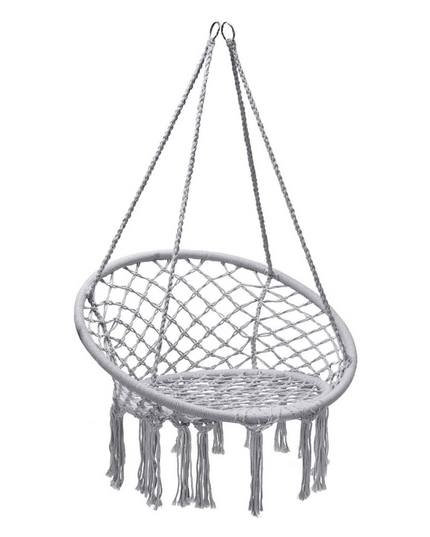 Hanging Hammock Chair, Macrame Hanging Chair 330 Pounds Capacity