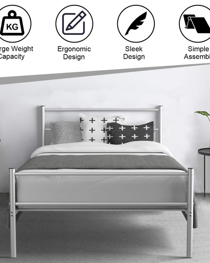Giantex Platform Bed with Headboard and Footboard