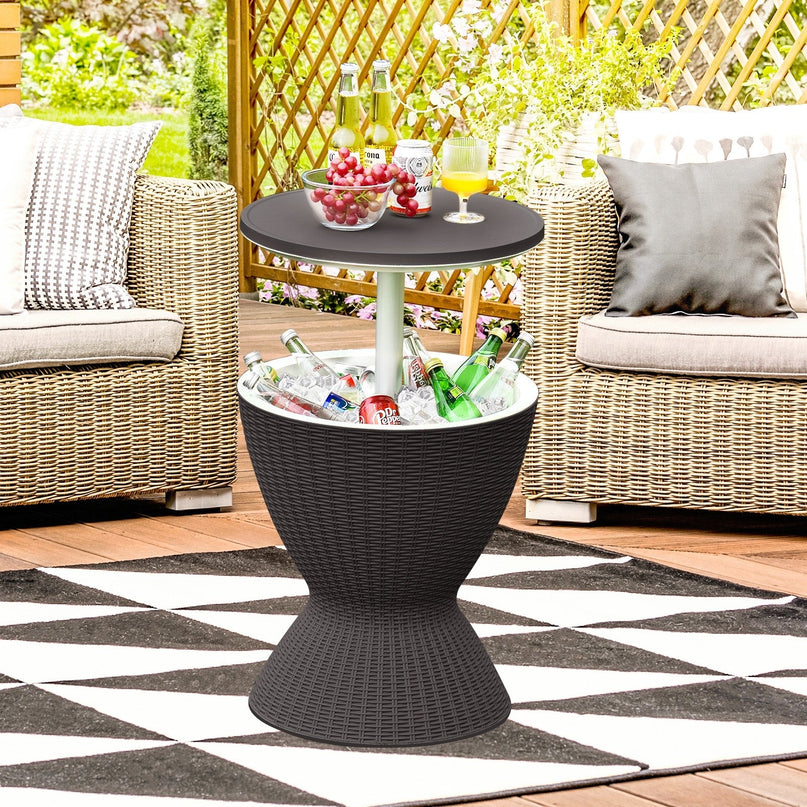 Giantex Cool Bar Table, 8 Gallon Beer and Wine Cooler
