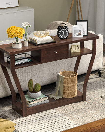 Console Table Modern Easy Assembly Entryway Table