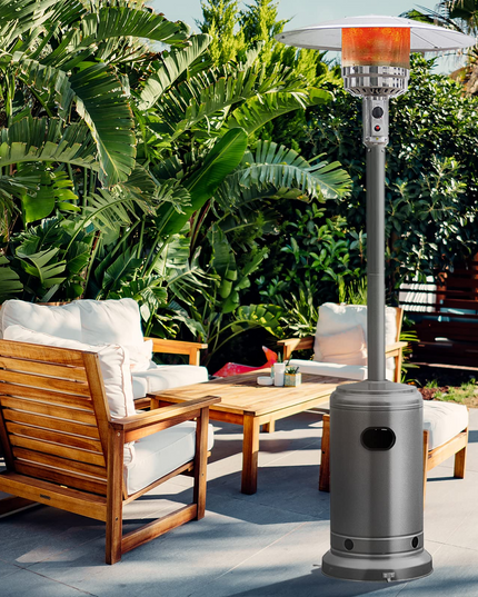 Giantex Patio Heaters for Outdoor Use, 48000 BTU Propane Outdoor Heaters with Wheels