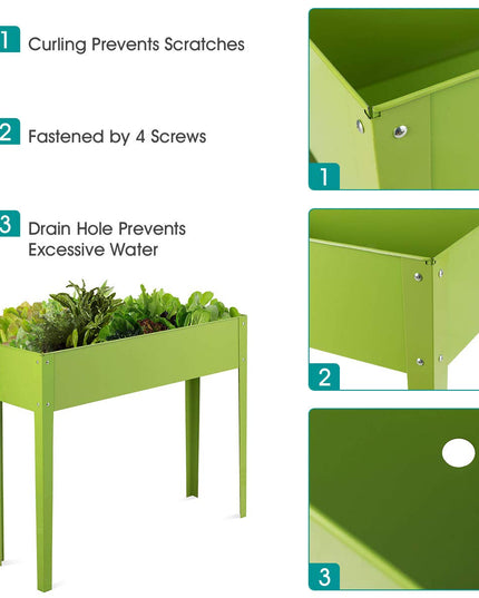 Vegetables and Flowers Growing Container for Indoor and Outdoor Use (40" x 13" x31.5")