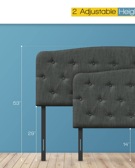 Giantex Upholstered Headboard, Button Tufted Headboard