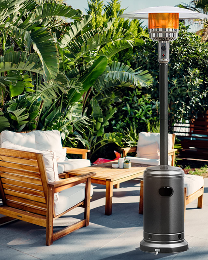 Giantex Patio Heaters for Outdoor Use, 48000 BTU Propane Outdoor Heaters with Wheels