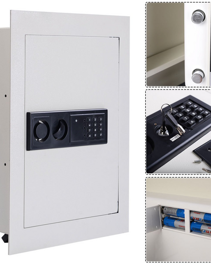 Giantex Electronic Wall Hidden Safe Security Box,.83 CF Built-In Wall Electronic Flat Security Safety Cabinet