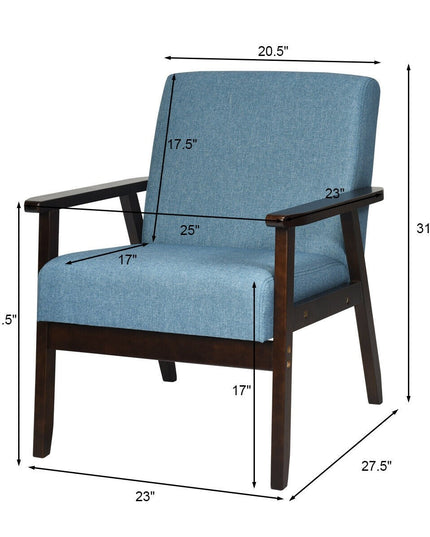 Mid-Century Modern Accent Chair for Living Room - Giantexus
