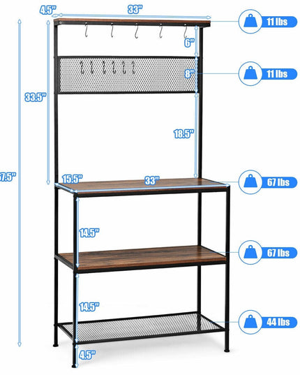 Kitchen Baker's Rack, Industrial Microwave Oven Stand