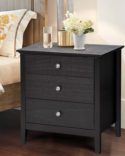 Giantex Nightstand with Drawers Solid Structure Side Table for Storage Bedroom