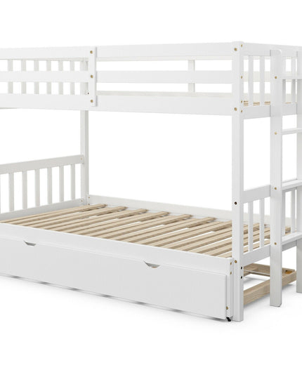 Twin Over Pull-Out Bunk Bed with Trundle
