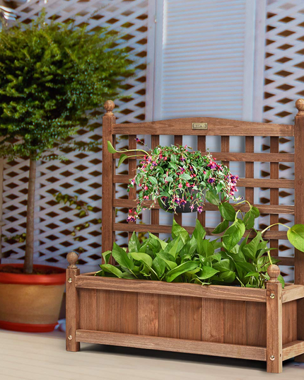 Wood Free Standing Plant Raised Bed