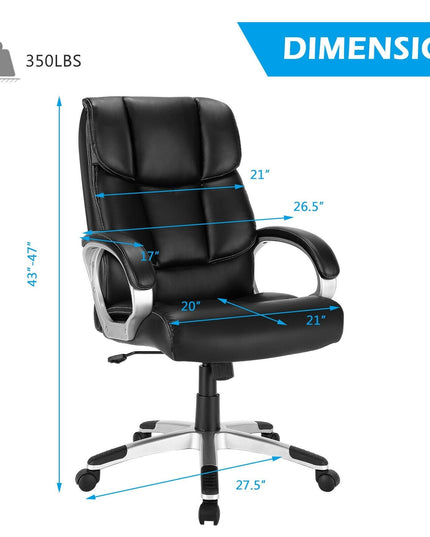 Executive Office Chair, Comfortable Adjustable Ergonomic Computer Office Chair