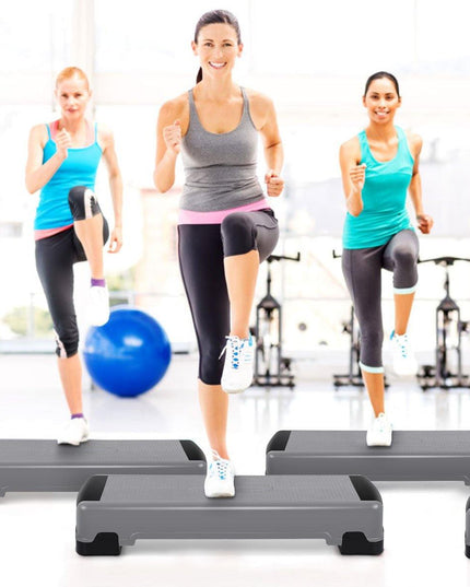 Giantex 35" Aerobic Step, Non-Slip Surface, Height-Adjustable 6" - 8" - 10" Step Aerobics Platform - Giantexus