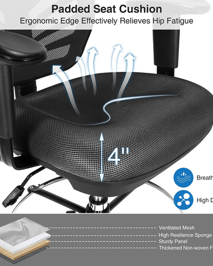 Giantex Mesh Drafting Chair, Standing Desk Chair
