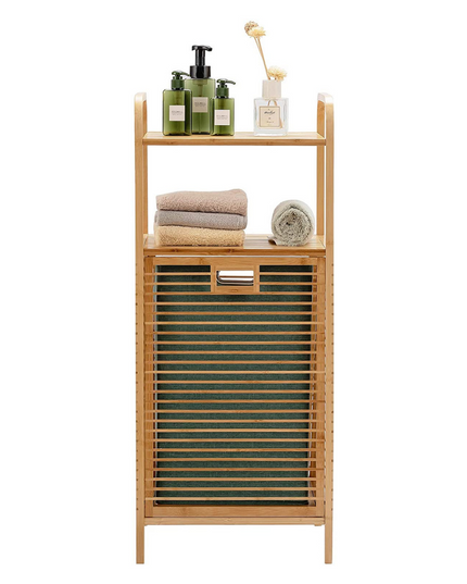 Bamboo Freestanding Clothes Basket - Giantexus