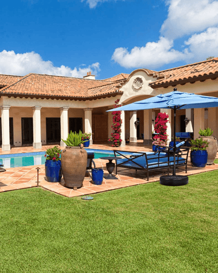 Giantex 23L Round Water Filled Patio Umbrella Base, 20" Heavy Duty Stand Weight - Giantexus