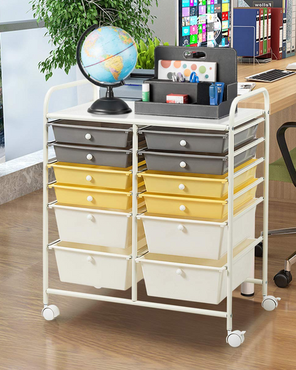 Giantex 12 Drawer Rolling Storage Cart