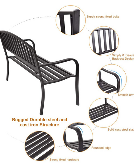 Giantex 50" Patio Garden Bench