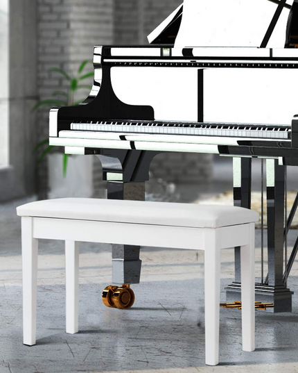Giantex Piano Bench W/Padded Cushion and Music Storage, Comfortable Double Duet Seat