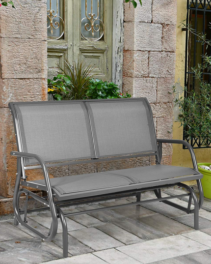 Giantex Swing Glider Chair 48 Inch with Spacious Space