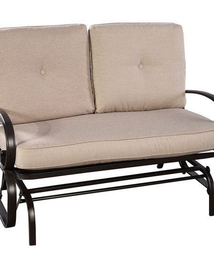 Giantex Loveseat Outdoor Patio Rocking Glider Cushioned 2 Seats