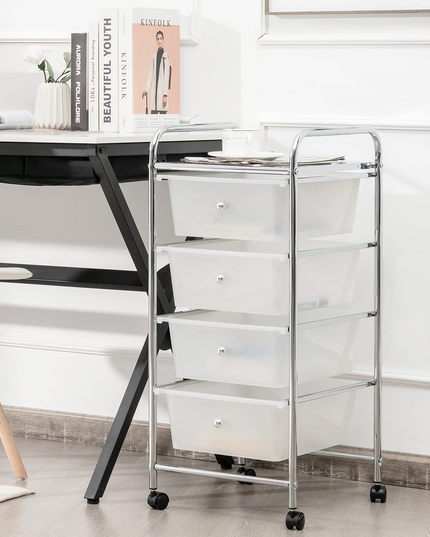 Giantex Rolling Cart with Drawers, Craft Organizer with Wheels