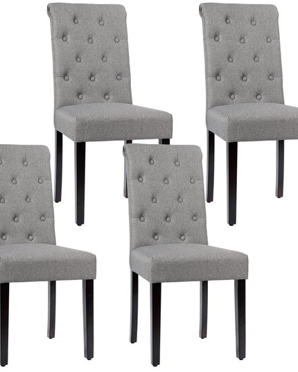 Upholstered Accent Dining Chairs Set of 2 - Giantexus