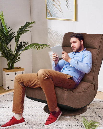 360 Degree Swivel Floor Chair, Lazy Sofa Lounge Chair - Giantexus