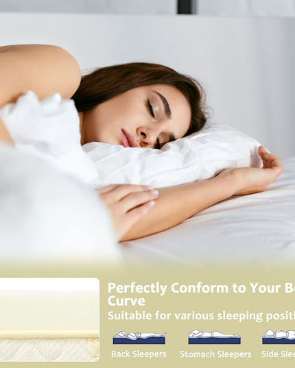 Giantex Bed Mattress Topper 3 Inch Thickness Soft Mattress Pad