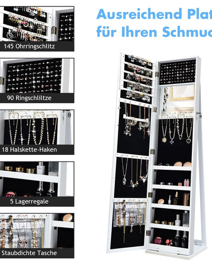 CHARMAID | Standing Jewelry Armoire - Giantexus