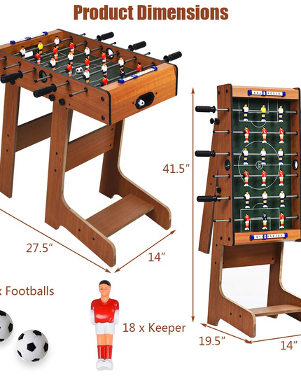 Giantex 27in Football Table w/ 2 Mini Footballs